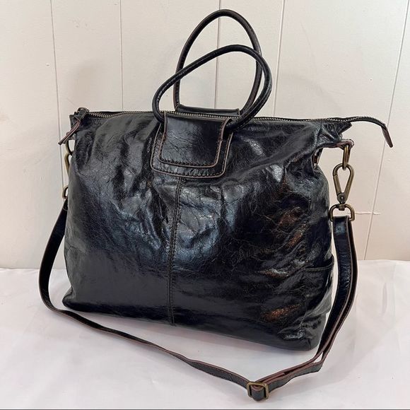 HOBO Handbags - HOBO International SHEILA Large Crossbody Bag Vintaged Leather Dark Brown